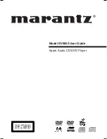 Marantz DV9600 User Manual предпросмотр