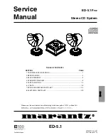 Preview for 1 page of Marantz ED-5.1 Service Manual