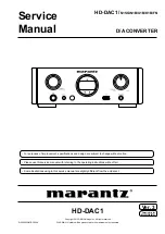 Preview for 1 page of Marantz HD-DAC1 Service Manual