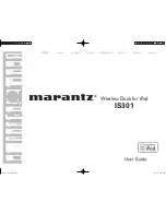 Marantz IS301 (French) Guide Utilisateur предпросмотр
