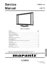 Preview for 1 page of Marantz LC3050 Service Manual