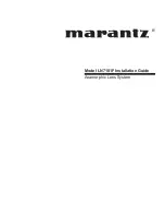 Marantz LN7101F Installation Manual preview