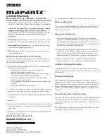 Preview for 11 page of Marantz LN7101F Installation Manual