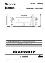 Предварительный просмотр 1 страницы Marantz M-CR611/FN Service Manual