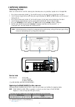 Предварительный просмотр 11 страницы Marantz M-CR611/FN Service Manual