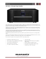 Marantz MM7055 Specifications предпросмотр