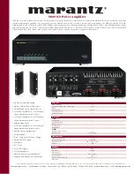 Preview for 1 page of Marantz MM9360 Specifications