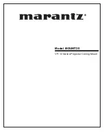 Preview for 1 page of Marantz MOUNT20 User Manual