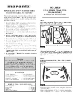 Preview for 2 page of Marantz MOUNT20 User Manual