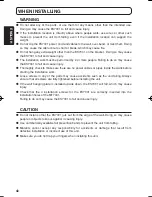 Предварительный просмотр 4 страницы Marantz MT7001 User Manual