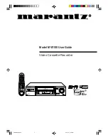 Marantz MV5100 User Manual preview