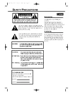 Preview for 2 page of Marantz MV5100 User Manual