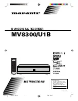 Marantz MV8300_U1B Instructions Manual preview