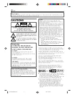 Предварительный просмотр 2 страницы Marantz MV8300_U1B Instructions Manual