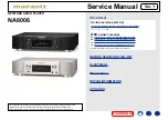 Preview for 1 page of Marantz NA6006 Service Manual