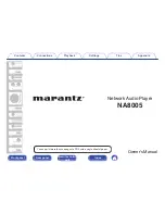 Marantz NA8005 Owner'S Manual предпросмотр
