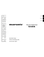 Preview for 131 page of Marantz NA8005 Owner'S Manual