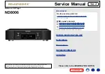 Marantz ND8006 Service Manual preview