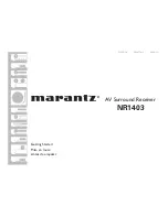 Preview for 102 page of Marantz NR1403 Owner'S Manual