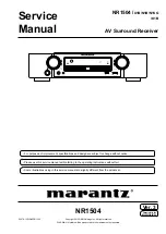 Marantz NR1504 /U1B Service Manual preview