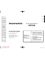 Preview for 1 page of Marantz NR1509 Quick Start Manual