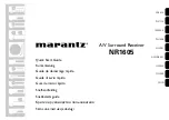 Marantz NR1605 Quick Start Manual preview