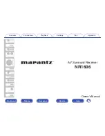 Preview for 1 page of Marantz NR1606 Owner'S Manual