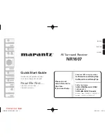 Preview for 1 page of Marantz NR1607 Quick Start Manual