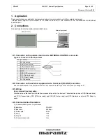 Preview for 4 page of Marantz PD-6001 Specification