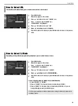 Preview for 25 page of Marantz PD4201e Owner'S Manual