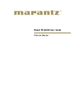 Предварительный просмотр 1 страницы Marantz PD4240D User Manual