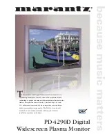 Marantz PD4292D Brochure & Specs preview