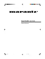 Preview for 1 page of Marantz PD4292D User Manual