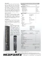 Предварительный просмотр 2 страницы Marantz PD5020D Specifications