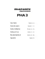 Marantz PHA3 User Manual preview