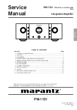 Marantz PM-11S1 Service Manual preview