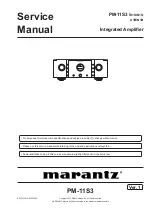 Preview for 1 page of Marantz PM-11S3 Service Manual