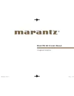 Marantz PM-14S1 Owner'S Manual preview