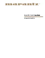 Preview for 1 page of Marantz PM-17 mkII User Manual