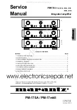 Preview for 1 page of Marantz PM-17mkII Service Manual