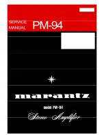 Marantz PM-94 Service Manual предпросмотр