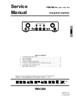 Marantz PM4200 Service Manual предпросмотр