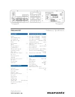 Предварительный просмотр 4 страницы Marantz PM4400 OSE Brochure & Specs