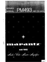 Marantz PM493 Service Manual preview