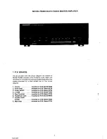 Предварительный просмотр 4 страницы Marantz PM493 Service Manual