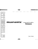 Marantz PM5004 User Manual preview