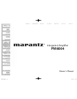 Preview for 1 page of Marantz PM6004 Owner'S Manual