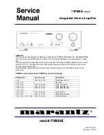 Marantz PM66KI Service Manual preview