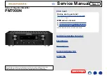 Preview for 1 page of Marantz PM7000N Service Manual