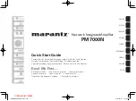 Preview for 1 page of Marantz PM700N Quick Start Manual